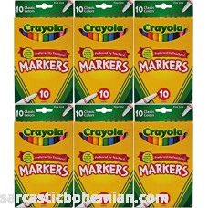 Crayola Classic Colors Fine Line 10 Markers Per Pack Pack of 6 60 Markers In Total Pack of 6 B005NF3RUM